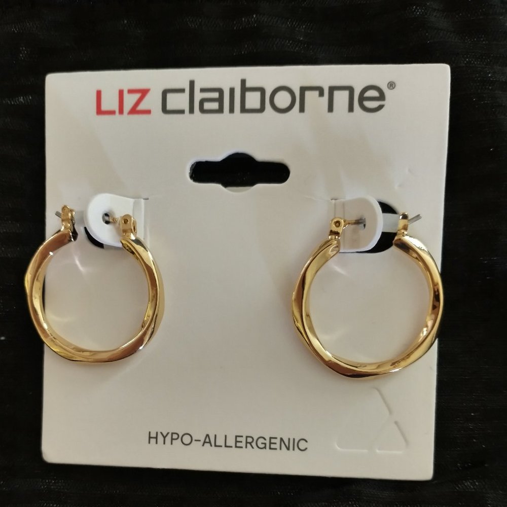 Liz Claiborne simple hoop earrings